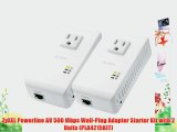 ZyXEL Powerline AV 500 Mbps Wall-Plug Adapter Starter Kit with 2 Units (PLA4215KIT)