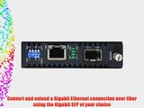 StarTech.com Gigabit Ethernet Fiber Media Converter with Open SFP Slot (ET91000SFP2)