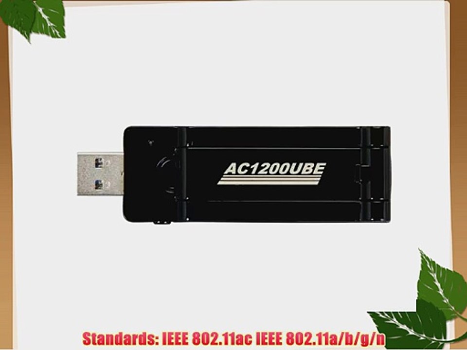 Rosewill USB 3.0 Wireless Dual-Band Adapter 1.2Gbps (AC1200UBE)
