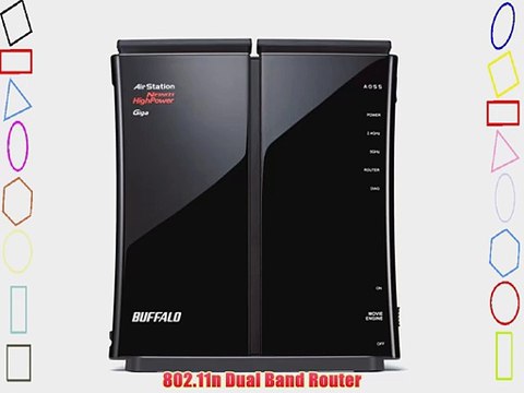 BUFFALO AirStation HighPower N600 Gigabit Dual Band Wireless Router WZR-600DHP