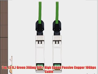 Tripp Lite SFP  10Gbase-CU Passive Twinax Copper Cable Green 1M (3-ft.) (N280-01M-GN)