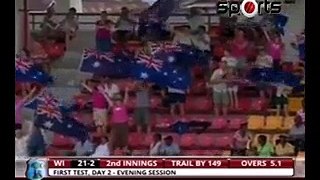 Mitchell Starc Bowled Brathwaite With A Beautiful In-Swinger