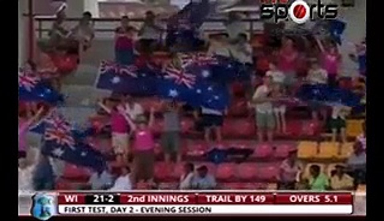 Mitchell Starc Bowled Brathwaite With A Beautiful In-Swinger