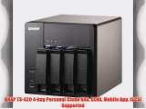 QNAP TS-420 4-bay Personal Cloud NAS DLNA Mobile App iSCSI Supported