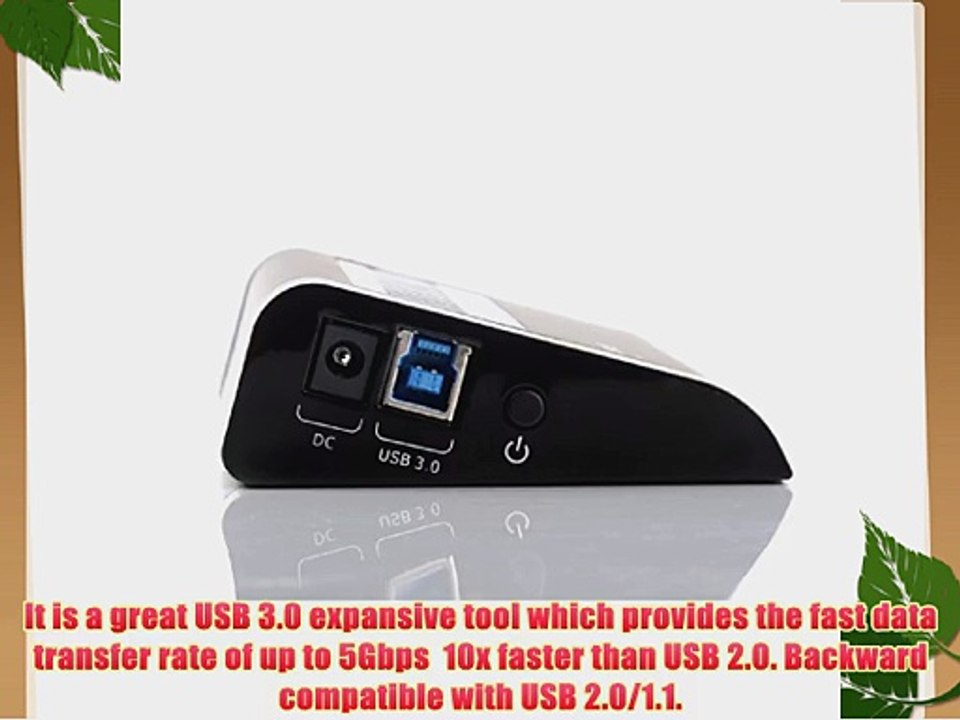 Keynice USB 3.0 10 Port Hub Super Speed Industrial Grade with VL812 Chipset 12V4A Adapter and
