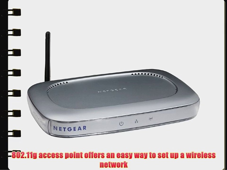 NETGEAR WG602 54 Mbps 802.11g Wireless Access Point - video Dailymotion
