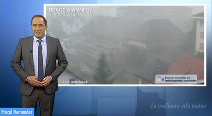 Forts orages dans les Alpes vendredi