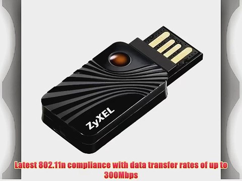 ZyXEL 802.11n Mini USB 2.0 300 Mbps Wireless Adapter (NWD2205)