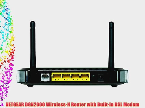 NETGEAR DGN2000 Wireless-N Router with Built-in DSL Modem - video  Dailymotion