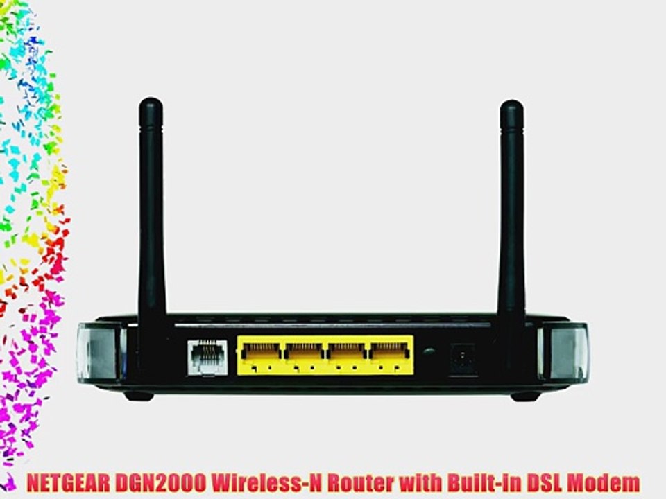 NETGEAR DGN2000 Wireless-N Router with Built-in DSL Modem