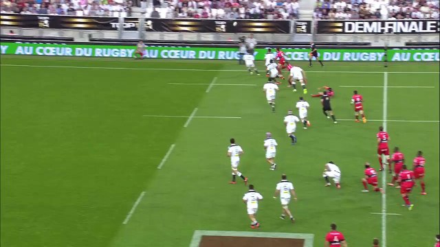 TOP14 - Toulon - Stade Français Paris: Essai Drew Mitchell (TLN) - Demi-finale - Saison 2014/2015
