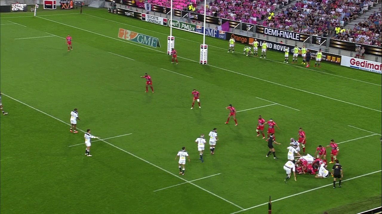 TOP14 - Toulon - Stade Français Paris: Essai Raphael Lakafia (PAR) - Demi-finale - Saison 2014/2015
