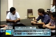 Evo Morales se reunió con el líder político español Pablo Iglesias