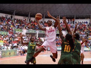 #FIBAAfrobasketWomen - : Mozambique v Cameroon (Play of the Game - DONGUE)