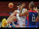 #FIBAAmericas - Day 10: Uruguay v Dominican Republic (block of the game - E. BATISTA)