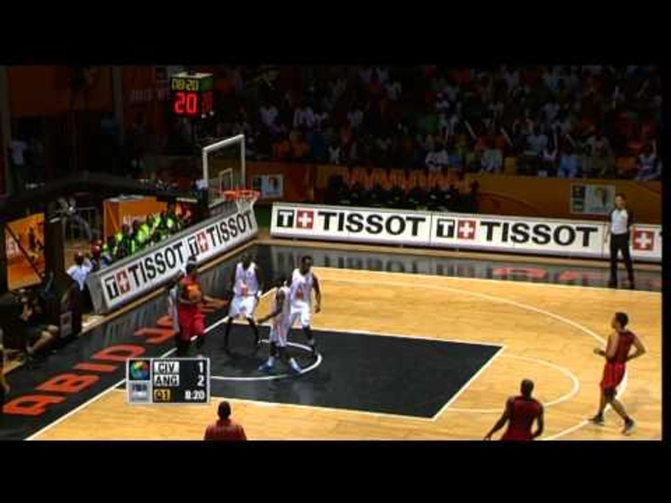 #AfroBasket - Day 10: Cote d'Ivoire v Angola (dunk of the game - C. MORAIS)