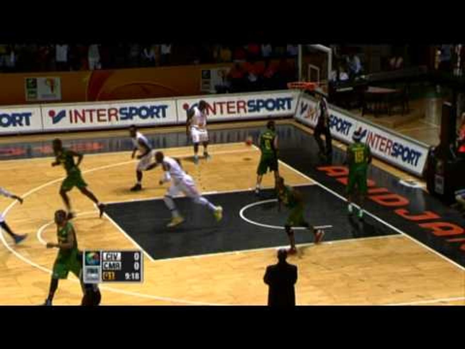 #AfroBasket - Day 9: Cote d'Ivoire v Cameroon (dunk of the game -  C. ABOUO)