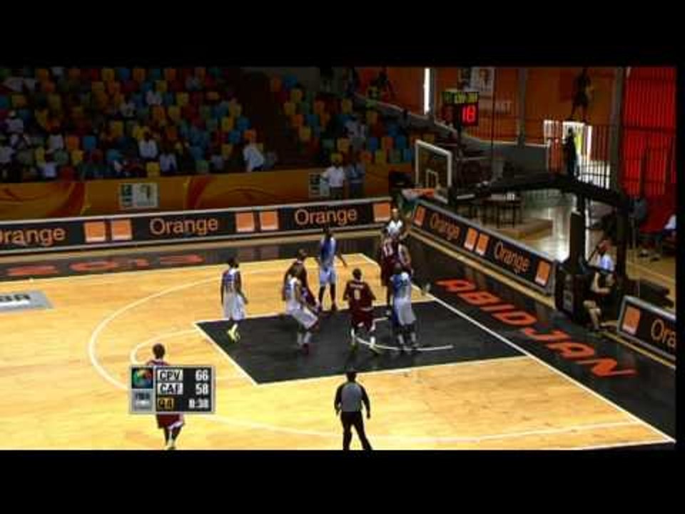 #AfroBasket - Day 3: Cape Verde v Central African Republic (dunk of the game - M. KOUGUERE)
