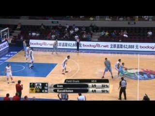 #FIBAAsia - Day 6: Iran v Kazakhstan (steal of the game - H. AFAGH)