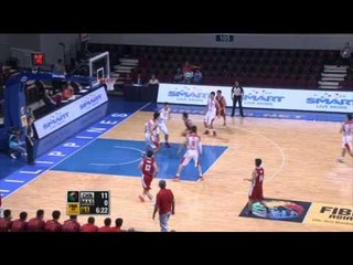 #FIBAAsia - Day 2: China v Malaysia (Block of the Game - Z. WANG)