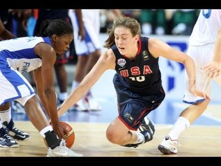 #FIBAU19Women - FRA v USA: Block of the Game (B. STEWART)