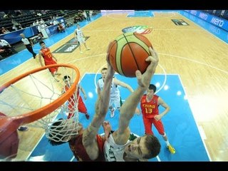 #FIBAU19 - LTU v CHN: Block of the Game (Q. ZHOU)