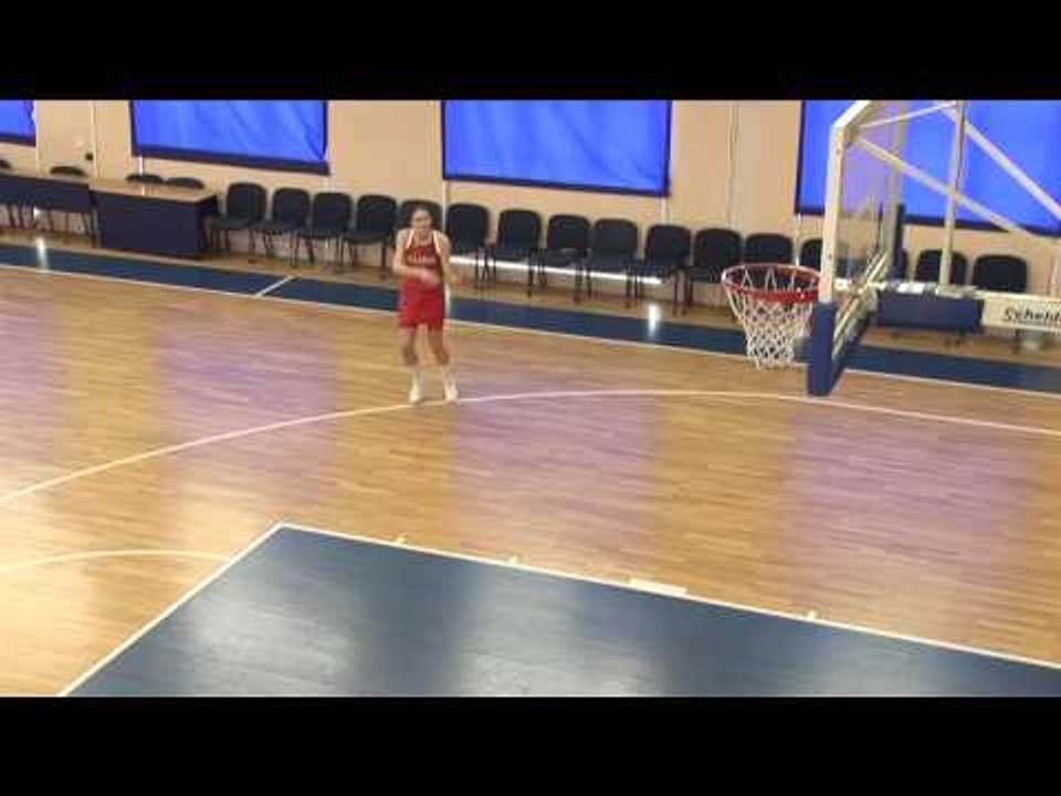Queens Of Hoops - Drill - Anastasiya Verameyenka three point shot