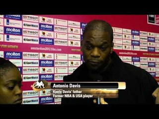 FIBA U17W - Antonio Davis enjoying watching daughter Kaela, USA play