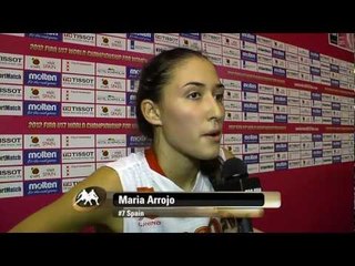 FIBA U17W - Spain postgame interview Maria Arrojo