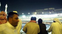 White Birds Flying Above Kaabah While Heavy Rain 2011