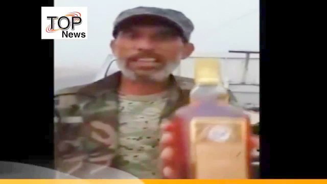 ‫ضبط شحنة من الخمور لداعش في احدی المناطق المحررة في العراق‬‎
