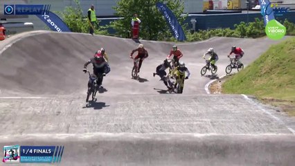 REPLAY 1/4 FINALS SATURDAY BMX EUROPEAN CUP BJERRINGBRO DENMARK 2015