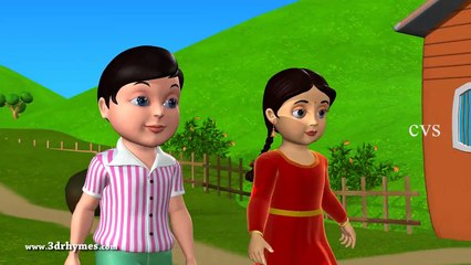 Jack and Jill went up the hill - 3D Animation English Nursery rhyme for children