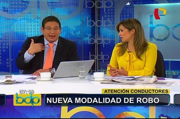 Advierten sobre nueva modalidad de robo: intentaron asaltar a conductor en plena vía