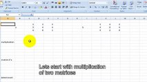 matrix multiplication, inverse, determinant using excel.mp4