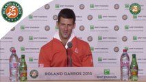 Press conference Novak Djokovic 2015 French Open / Semifinals