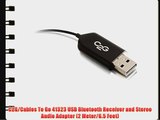 C2G/Cables To Go 41323 USB Bluetooth Receiver and Stereo Audio Adapter (2 Meter/6.5 Feet)