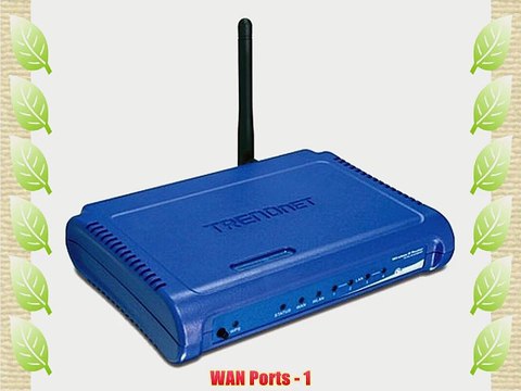 TRENDnet 54 Mbps Wireless G Broadband Router TEW-432BRP (Blue)