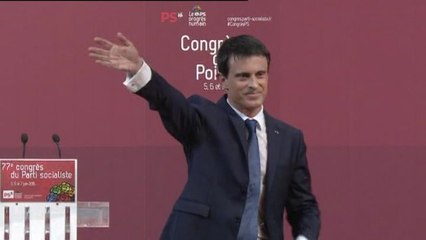 Revoir le discours de Manuel Valls au congrès du PS