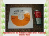 Netgear Wg111v2 Usb Wifi Card Includes Driver Cd and USB Extender Cable