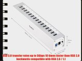 orico Aluminum 13-Port Hub with 2 Smart Charging Ports and 1 Meter USB 3 Cable VIA VL812 Chipset