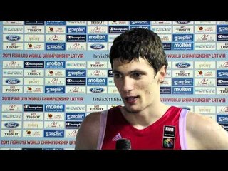 FIBAU19 - Toni Katic interview (USA v Croatia)
