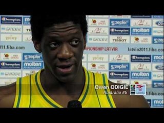 FIBAU19 - Owen Odigue after Australia's Quarter Final elimination
