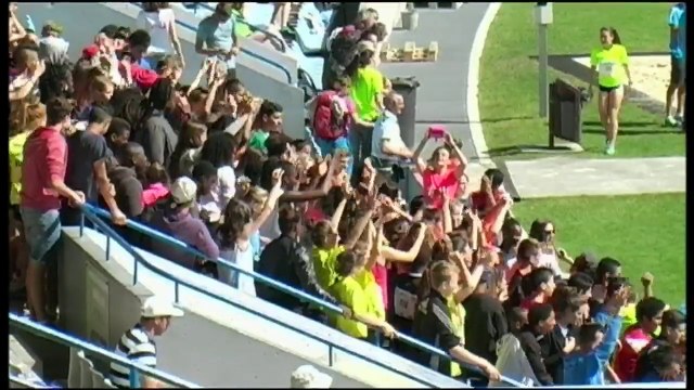 04/06/2015 Matin 2/3 Championnats de France UNSS d'Athlétisme au Stadium Lille Métropole VILLENEUVE D'ASCQ