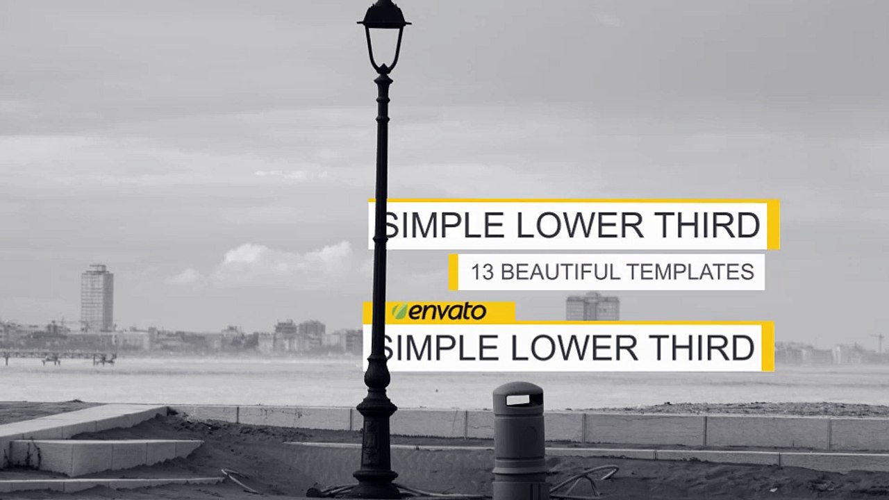 After Effects Project Files - Simple Lower Thirds - VideoHive 8740270