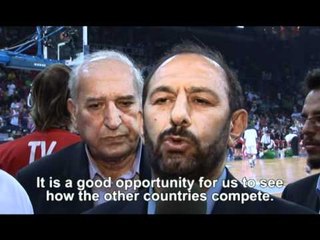 Ali Saeedlou, Iranian Sport Minister in Ankara - 2010 FIBA World Championship in Turkey