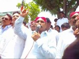 Sinjhoro : Haji Rana Muhammad Anwar Delivering Speech In PPP Rally Against Zulfiqar Mirza At Press Club Sanghar