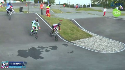 REPLAY 1/4 FINALS ROUND 6 BMX EUROPEAN CUP BJERRINGBRO DENMARK 2015