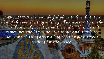 HOW TO NOT GET ROBBED IN BARCELONA