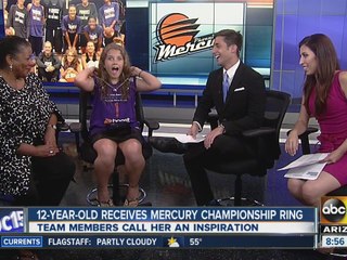 Special 12-year-old received Mercury championship ring